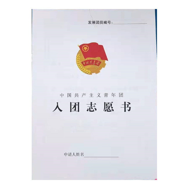 入团志愿书1.20